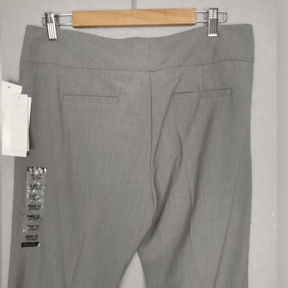 Kenneth Cole Women Amanda Pant Heather Gray Dress Slacks Size 12 Short - Picture 10 of 15